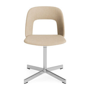 Hay - Layout Chair 134 Poleret aluminium 4-stjernet drejefod Standard glider