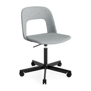 Hay - Layout Chair 144 Sort pulverlakeret aluminium 5-stjernet drejestol Gaslift Hjulbase - Sort