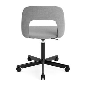 Hay - Layout Chair 144 Sort pulverlakeret aluminium 5-stjernet drejestol Gaslift Hjulbase - Sort