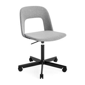 Hay - Layout Chair 144 Sort pulverlakeret aluminium 5-stjernet drejestol Gaslift Hjulbase - Sort