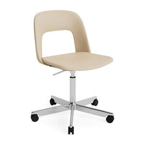 Hay - Layout Chair 144 Poleret aluminium 5-stjernet drejestol Gaslift Hjulbase