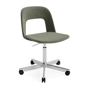 Hay - Layout Chair 144 Poleret aluminium 5-stjernet drejestol Gaslift Hjulbase