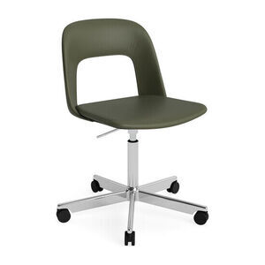 Hay - Layout Chair 144 Poleret aluminium 5-stjernet drejestol Gaslift Hjulbase