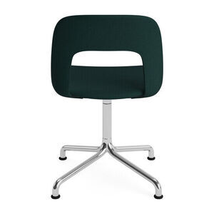 Hay - Layout Chair 154 Poleret aluminium 4-stjernet drejelig buefod Standard glider