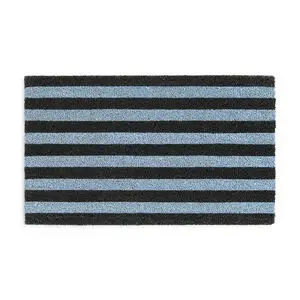 Hay - Coco Tufted Door Mat - Soft blue stripe