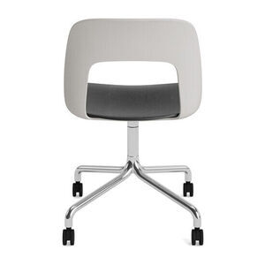 Hay - Layout Chair 162 Poleret aluminium 4-stjernet drejelig bue Hjulbase - Himmelgrå
