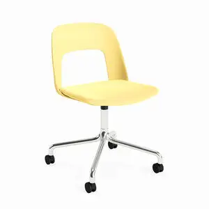 Hay - Layout Chair 163 Poleret aluminium 4-stjernet drejelig bue Hjulbase - Biscotti