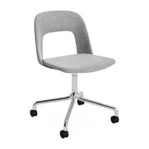 Hay - Layout Chair 164 Poleret aluminium 4-stjernet drejelig bue Hjulbase