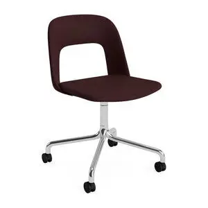 Hay - Layout Chair 164 Poleret aluminium 4-stjernet drejelig bue Hjulbase