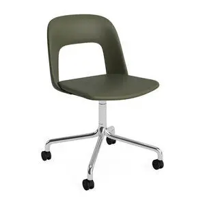 Hay - Layout Chair 164 Poleret aluminium 4-stjernet drejelig bue Hjulbase