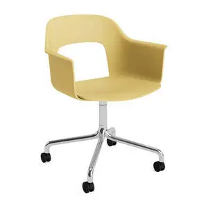 Hay - Layout Lænestol 261 Poleret aluminium 4-stjernet drejelig bue Hjulbase - Biscotti