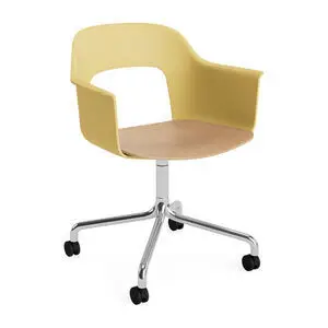 Hay - Layout Lænestol 262 Poleret aluminium 4-stjernet drejelig bue Hjulbase - Biscotti