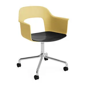 Hay - Layout Lænestol 262 Poleret aluminium 4-stjernet drejelig bue Hjulbase - Biscotti
