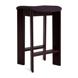 Hay - Chisel 30 Bar stool Low H65 Standard glider - Dark Bordeaux