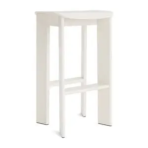 Hay - Chisel 30 Barstol Høj H75 Standard glider - Cremehvid