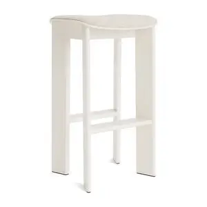 Hay - Chisel 30 Barstol Høj H75 Standard glider - Cremehvid