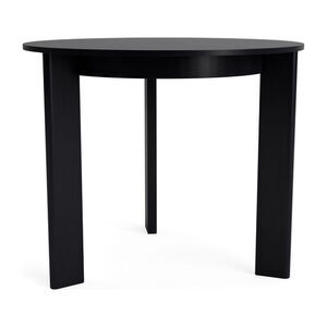 Hay - Chisel 20 rund bord med 3 ben, sortlakeret eg, justerbare glidere - Sort