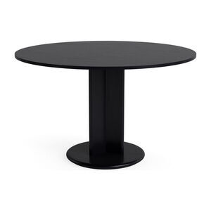 Hay - Chisel 29 bord rund søjlefod sortlakeret eg - Sort