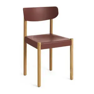 Hay - Pack Chair 10 stk. Olieret massivt egetræ med 4 ben. Standard glider. - Skrog rød