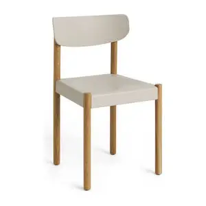 Hay - Pack Chair 10 stk. Olieret massivt egetræ med 4 ben. Standard glider. - Kridtgrå