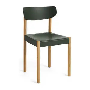 Hay - Pack Chair 10 stk. Olieret massivt egetræ med 4 ben. Standard glider. - Palmegrøn