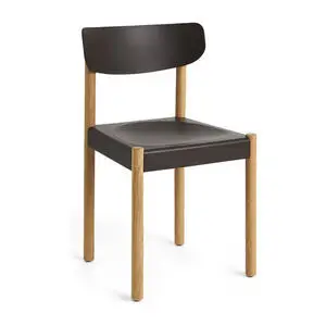 Hay - Pack Chair 10 stk. Olieret massivt egetræ med 4 ben. Standard glider. - Grafitbrun