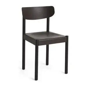 Hay - Pack Chair 10 Jern sortlakeret massiv eg 4-benet fod Standard glider - Grafitbrun