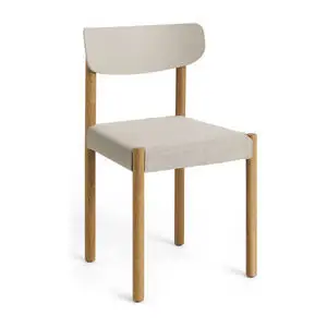 Hay - Pack Chair 11 Olieret massiv eg 4-benet fod Standard glider - Kridtgrå