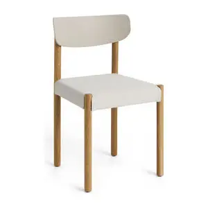 Hay - Pack Chair 11 Olieret massiv eg 4-benet fod Standard glider - Kridtgrå