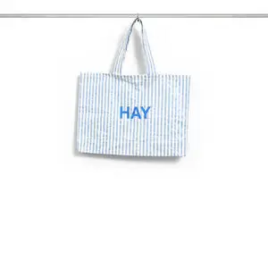Hay - Candy Stripe Bag - White and blue stripe