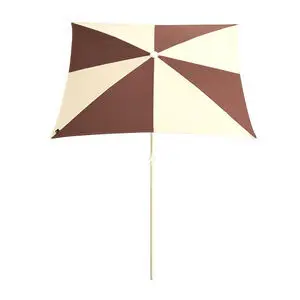 Hay - Terrazza Balcony Parasol - Off-white and burgundy