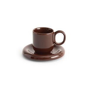 Hay - Barro Espresso Cup & Saucer - Burgundy