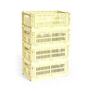 Hay - HAY Colour Crate Set - Light yellow