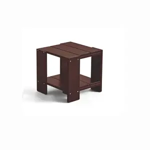 HAY Crate Side Table - Iron red - Lakeret fyrretræ / Lacquered pinewood
