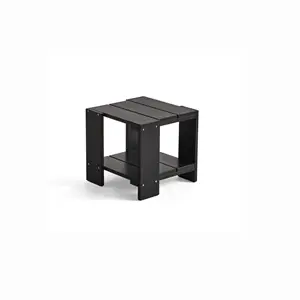 HAY Crate Side Table - Black - Lakeret fyrretræ / Lacquered pinewood