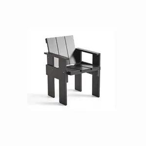 HAY Crate Dining Chair - Black - Lakeret fyrretræ / Lacquered pinewood