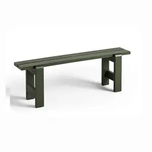 HAY Weekday bench - 140 cm - Oliven - Lakeret Fyrretræ / Lacquered Pinewood