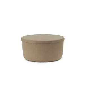 Normann Copenhagen - Hide Opbevarings Puf - Sand - Large