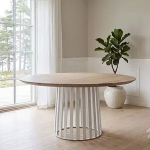 House Of Sander - Boston ø150x3cm. rund bordplade i massiv eg med profilkant - 8 x valgfri oliefarve - FSC-certificeret eg