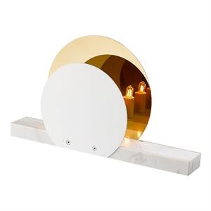 Halo Design -Bordlampe - Marble Eclipse - Hvid