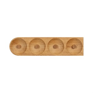 We Do Wood - Solid Hook, 4 Hooks, Oak