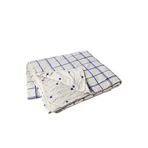 Broste Copenhagen - Sengetæppe - Tove - Baja Blue - W240xL260 cm