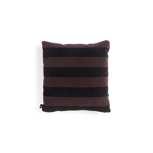 Image of HAY - velourpude - Soft Stripe Cushion - Burgundy