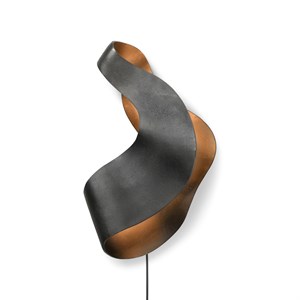 Ferm Living - Oyster væglampe - Sort