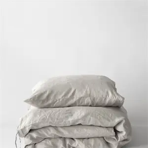 Tell Me More - Duvet cover linen 150x200 - warm grey