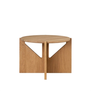 Kristina Dam table - Bord i olieret eg - Ø52 cm