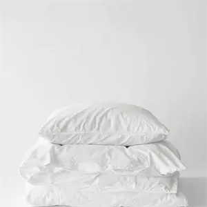 Tell Me More - Duvet cover org cotton 150x200 - bleached white