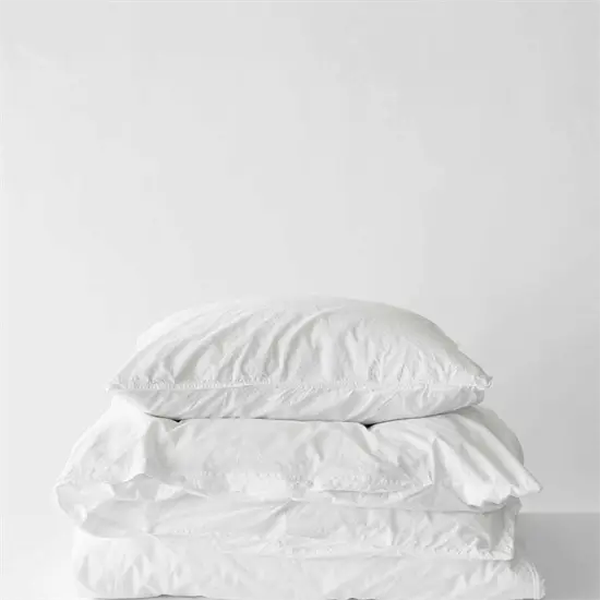 Tell Me More - Duvet cover org cotton 150x200 - bleached white