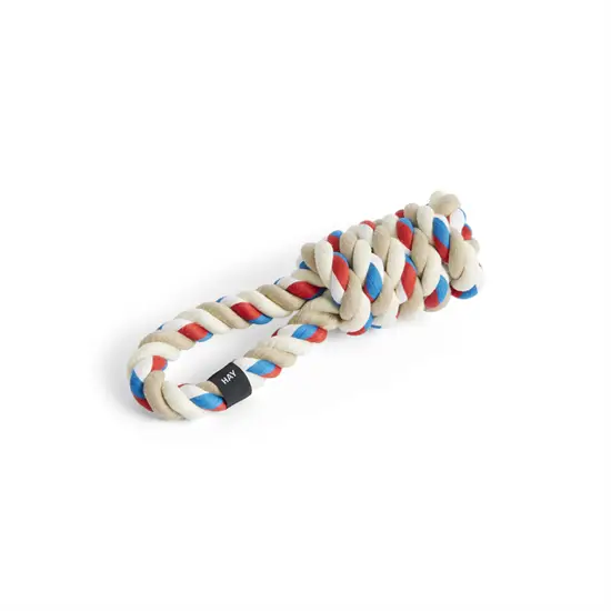 Hay - Hundelegetøj - Dogs Rope Toy - Rød, Turkis, Hvid