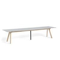 HAY - CPH30 Extendable Table - L200/400 - Grå Linoleum - lakerede ben